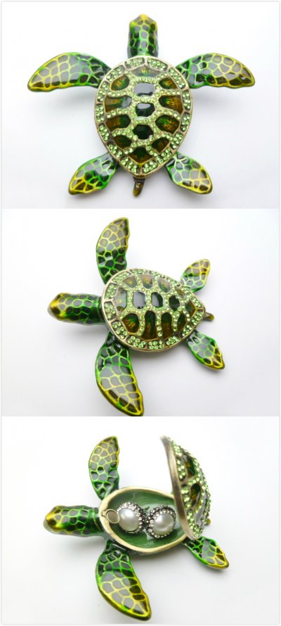 3" Turtle Jewelry Box, 10pcs/box